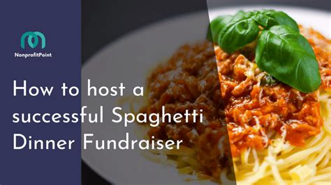 How to Host a Spaghetti Dinner Fundraiser .